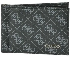Guess, Vezzola, Textile Wallet, Coin Holder, SMVEZZPOL23, Juodas, For Men