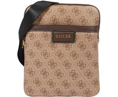 Guess, Vezzola, Textile Crossbody Bag, Brown, 19 x 24 x 2cm, For Men