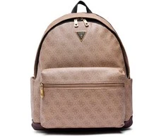 Guess, Vezzola, Synthetic Leather, Textile Backpack, rusvai gelsvas, HMVZLAP2275, For Men, 21/33 x 42.5 x 14 cm