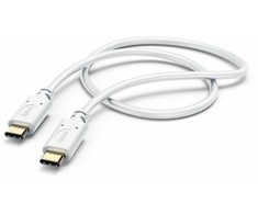 Hama USB-C - USB-C 1.5m, balta