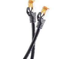 Helos Outdoor patch cable S/FTP Cat 6a juodas 75,0m