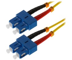 helos LWL Patchkabel OS2 Duplex 3,0mm SC-SC 9/125µm gelb 5m LSZH