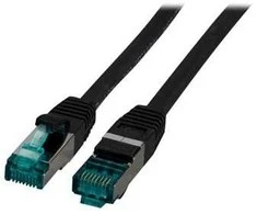 Efb Elektronik EFB EFB RJ45 Patch kabelis S/FTP, Cat.6A, LSZH, 1m, juodas