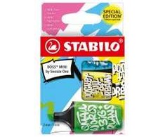 Stabilo Teksto žymekliai BOSS MINI by Snooze One 3 sp.