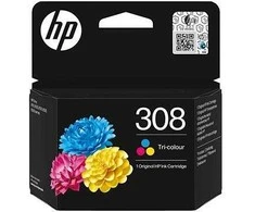 HP 308 trijų spalvų originali rašalo kasetė