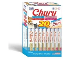 Inaba Churu kreminis skanėstas katėms su tunu ir jūrų gėrybėmis, 20 vnt. dėžutėje