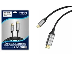 Inca INCA USB Kabelis ITCH-02TX Typ C > HDMI, 1.4, 4K30Hz, 2m mažmeninė prekyba