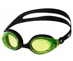 NQG600AF Juodas/ Žalias SWIMMING GOGGLES NILS AQUA