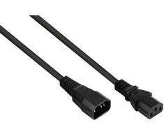 Alcasa Kabelmeister SK1430-S010 maitinimo kabelis juodas 1m IEC C14 IEC C13