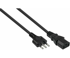 Nezatříděno Alcasa Kabelmeister SK6530-S018 maitinimo kabelis Juodas 1,8 m CEI 23-16 IEC C13