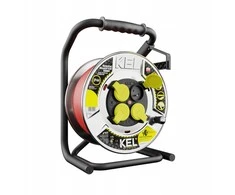 HAEVY LINE 3x 2,5 Spezialtrommel Verlängerungskabel KEL PB-HEAVY/D/K/3X2,5/H05RR-F-raudona / Kabellänge [m]: 20 / Kabeldurchmesser [mm2]: 2.5 / Maksymalne obciążenie [A]: 16