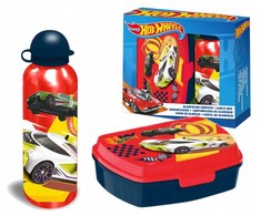 Kids Licensing „Hot Wheels Rinkinys“ priešpiečių dėžutė + butelis 500 ml HW00001