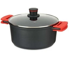 Kinvara Puodas Molten Juodas Aliuminio ( 28 cm)