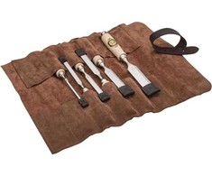 Kirschen Kirschen Firmer Chisel Set 6pcs. Leather Bag 6-10-12-16-20-26