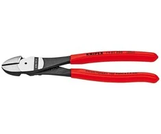 KNIPEX sunkiasvoriai įstrižai 200 mm pjaustytuvai, padengti plastiku
