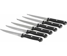 Carrefour Home Plieniniai steiko peiliai 21 cm 6 vnt.