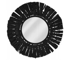 Home Styling Collection Sieninis veidrodis Juodas Apvalus 32 cm