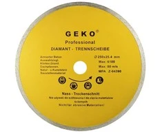 Geko skersmens diskas 250 mm 25,4 mm pilnas GEKO PROFI(25)