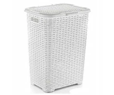 Katex Krepšys na biel.RATTAN 60l-balta 435x337x602 mm