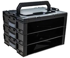 Sortimo L Boxx i-BOXX Rack 3er Block Juodas/Antracitas