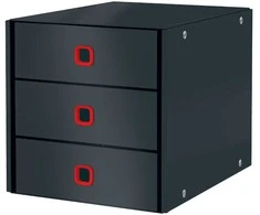 Leitz 3 stalčių kartoteka Leitz CS Cozy juoda