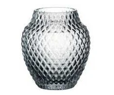 Leonardo Glass vase h 11cm pilka POESIA - Leonardo