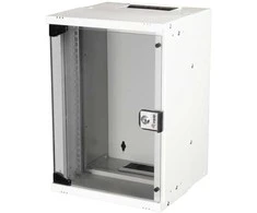 Equip Spinta E5682 E5682 sieninė spintelė 10" 09U 300x300mm stiklinės durys pilkos