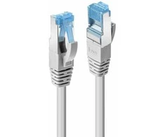 Tinklo Kabelis - LINDY RJ-45 S/FTP LSZH Tinklo Kabelis, Cat.6A Jungtis, Cat.7 Raw, 1 m, Pilkas, 10 vnt.