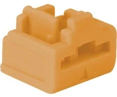 Tinklo Priedas - LINDY RJ45 Prievado Blokatorius, ABS Oranžinis, 20 vnt.