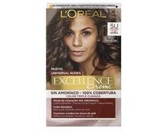 „L'Oreal EXCELLENCE NUDES“ plaukų dažai #5u-light ruda 5u
