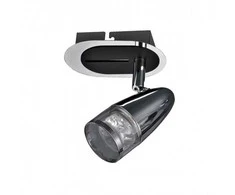 Lubinis šviestuvas Luminaire Center 4,3W LED paviršinis šviestuvas ALBANE, chromo sp./skaidrus, 3000K