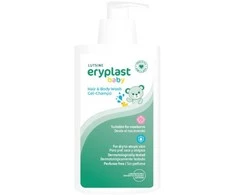 Lutsine E45 Lutsine Eryplast kūdikių gelis-šampūnas sausai ir atopinei odai, 500 ml