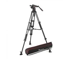 „Manfrotto Twin Alu“ su 612 galvute – centriniu skleistuvu, krepšiu