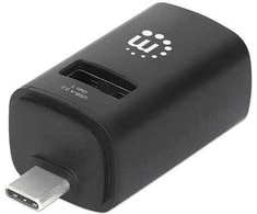 Manhattan USB šakotuvas su 3 prievadais, USB 3.2 Gen1, Type-C į 1x USB-A 3.0, 2x USB 2.0 (180993)