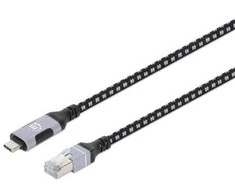 MANHATTAN USB C tipo į gigabito eterneto tinklo kabelis, 2,0 m, 394826