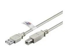 Kabelis USB Goobay USB-A - USB-B 3 m Pilka (50832)