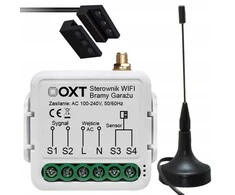 Tuya – vieno kanalo WiFi vartų valdiklis su antena ir jutikliu – Android / iOS programėlė – OXT T211G