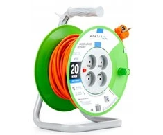 Montis Reel ilgintuvas MT104-20 4x2p+Z 10A 2300W 3x1 20m Montis oranžinis