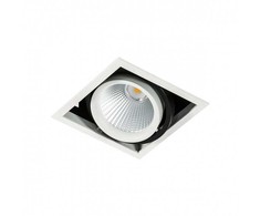 Netlighting 18W LED įleidžiamas šviestuvas VERTICO SINGLE, baltos/juodos sp., 4000K