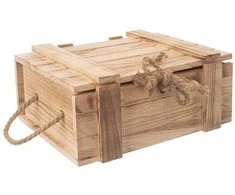 Orion Sandėliavimo dėžutė medinė 36x26x16 cm su dangčiu