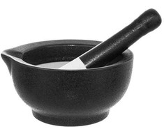 Orion Prieskonių grūstuvė Porcelianas Juoda 12.5 cm