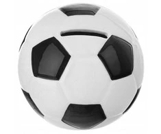 Orion keramikinė taupyklė futbolo formos 10 cm balta/juoda