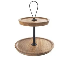 Orion Medinė dviejų aukštų padėklo sistema MANGO 30 cm