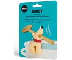 Ototo Buddy smiltainio spalvos gelsvas šaukšto laikiklis ir garų išleidimo anga