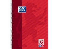 Oxford College bloknotas, A4+, 220x295 mm, 80 lapų, kvadratiniais kraštais (K+D),