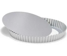 PATISSE Sidabrinis-TOP torto skarda, kišas su nuimamu pagrindu 30 cm