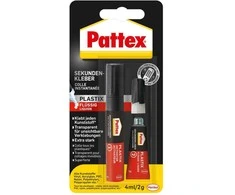 „Pattex Plastix“ antriniai klijai, dviejų komponentų klijai 4 ml / 2 g
