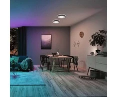 Paulmann Lubinis šviestuvas Rainbow Dynamic Panel 22W RGB Variable Balta Balta/juoda