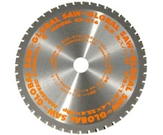 Fn Glob GLOBAL SAW Diskinis pjūklas plonam plienui 216 x 1,4/1,2 x 25,4 mm / 48z CERMET