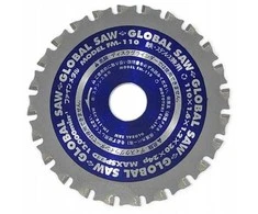 Pasaulinis diskinis pjūklas plieno pjovimui GLOBAL SAW 110 x 1.6 / 1.2 x 20mm / 24z CERMET
